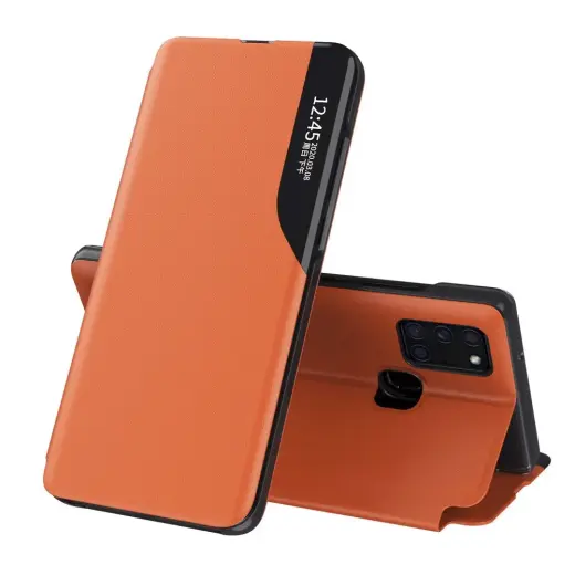 Fusion eco leather view book case for Samsung A125 Galaxy A12 orange