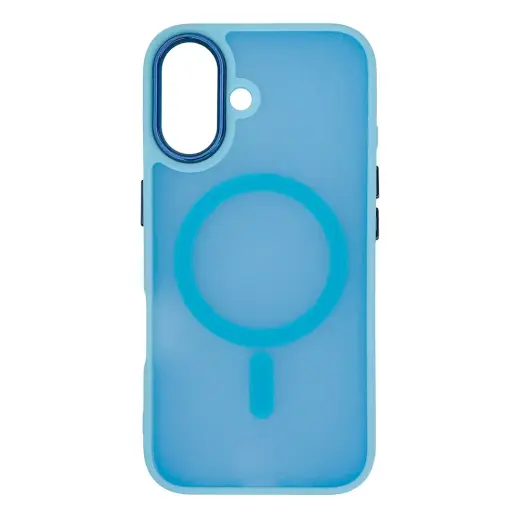 Magnetic Collection telefono dėklas su MagSafe palaikymu iPhone 16 Plus mėlynas