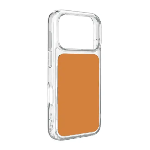 Puro Plate Mag telefoni ümbris MagSafe toega iPhone 17 Pro Max oranž