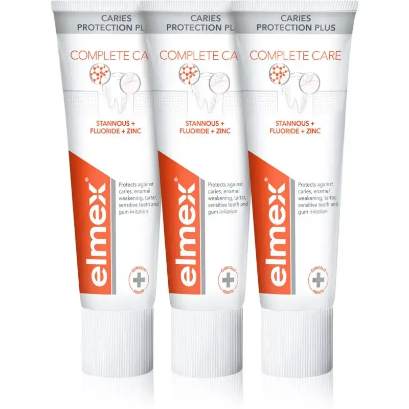 Elmex Toothpaste Cavity Protection Plus Complete Care 3 X 75 Ml