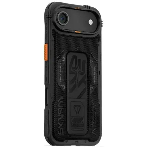 Skinarma Phantom Case for iPhone 17 Air Magnetic Charging + Grip Stand Black