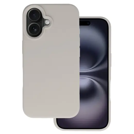 Tel Protect Silicone Premium telefono dėklas iPhone 16 pilkas