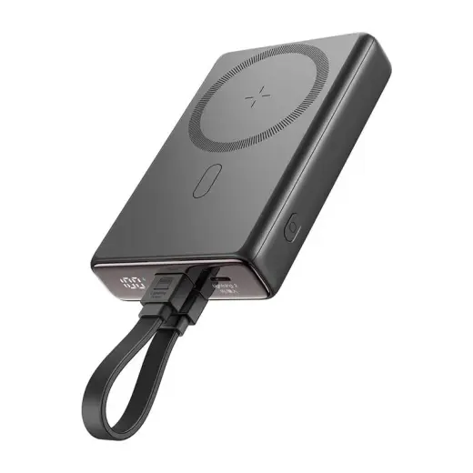 Joyroom JR-PBM01 external battery (powerbank) | 10000 mAh | 20W | USB-C, Lightning, Wireless, MagSafe | black