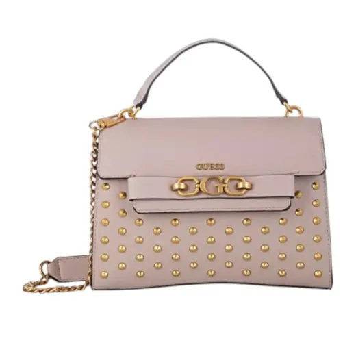 Guess, Zira, Synthetic Leather, Textile Bag, Shoulder Bag, Light Rum, VA848420, For Women