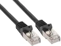 InLine Patchord Crosover S|FTP   Cat.6   black    10m (73600X)