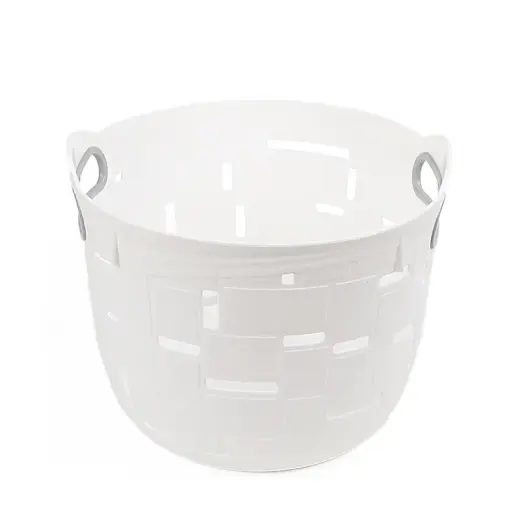 Small plastic basket City 25x25x21cm, white
