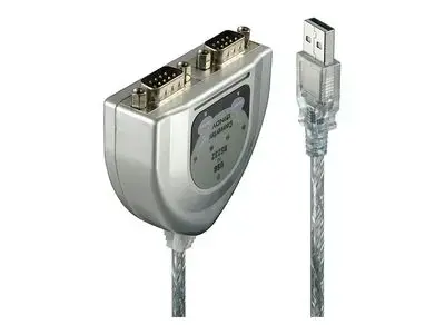 Lindy USB to Serial Converter - serial adapter - USB - RS-232 x 2