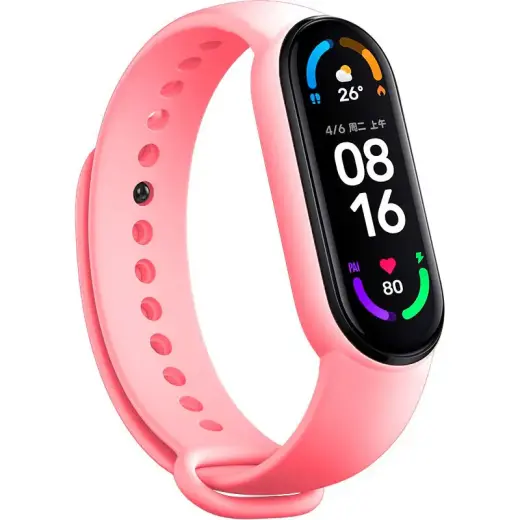 Fusion viedpulksteņa siksniņa priekš Xiaomi Mi Band 5/6/7 | silikons | rozā