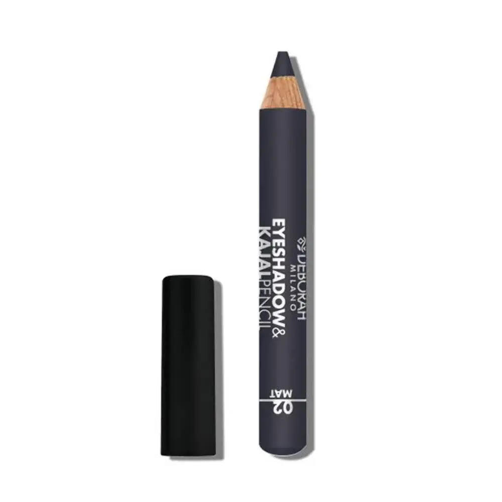 Deborah, Deborah, Blending, Matt, Eyeshadow & Kajal Eyeliner 2-In-1, 2, Grey, 2 g