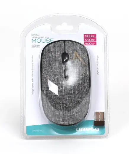 Omega OM0431WG wireless mouse 1600 DPI grey