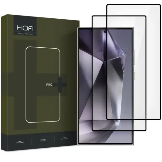 HOFI GLASS PRO+ karastatud klaas telefonile Samsung Galaxy S25 Ultra, must, 2 tk komplekt