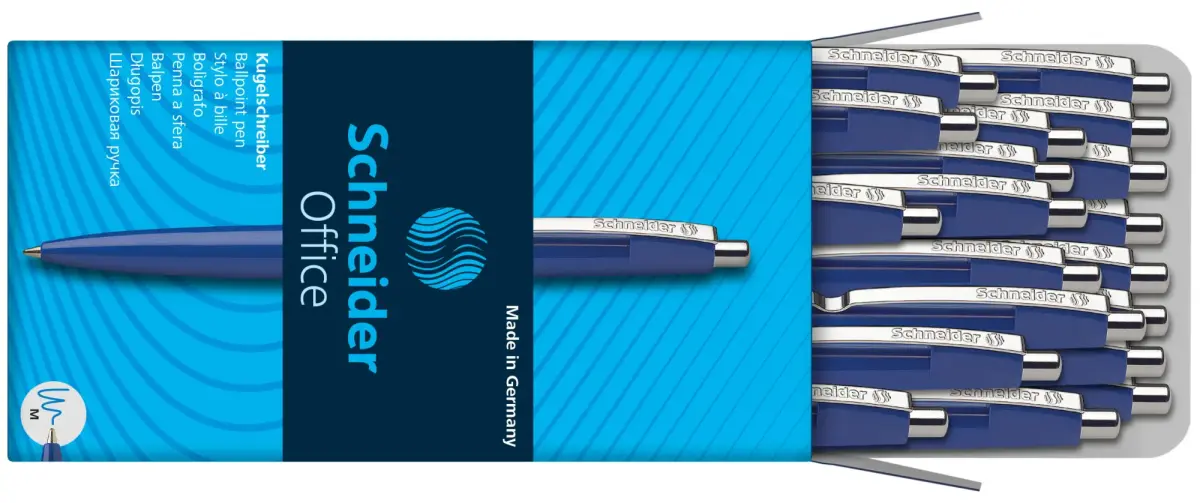Lodīšu pildspalva SCHNEIDER OFFICE zils korpuss, zila tinte