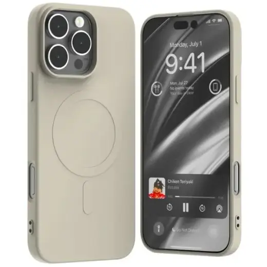 Mercury MagSafe Semi-Silicone iPhone 16 Pro Max 6,9" kamienny|stone