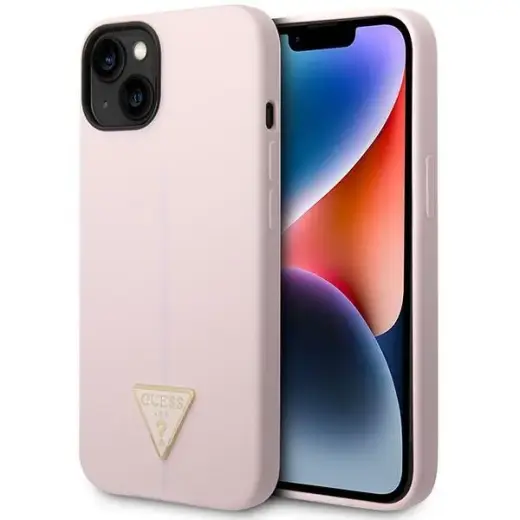 Guess GUHCP14MSLTGU iPhone 14 Plus 6,7" fioletowy|purple hardcase Silicone Triangle