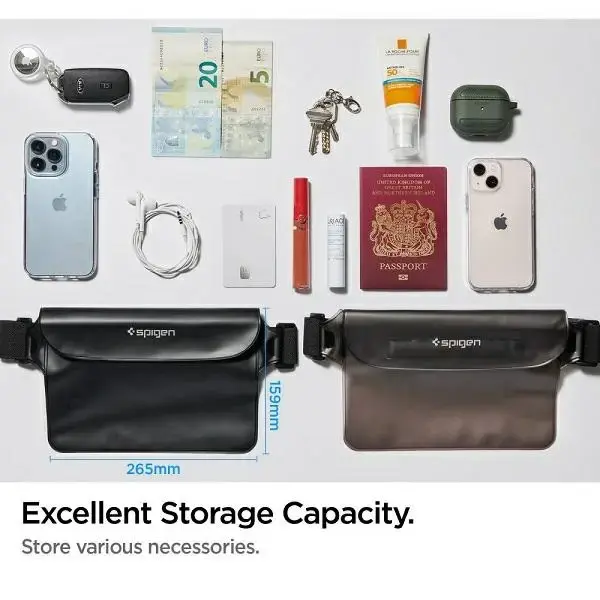 Spigen Universal Waterproof Waist Bag black universal waterproof waist bag AMP04532