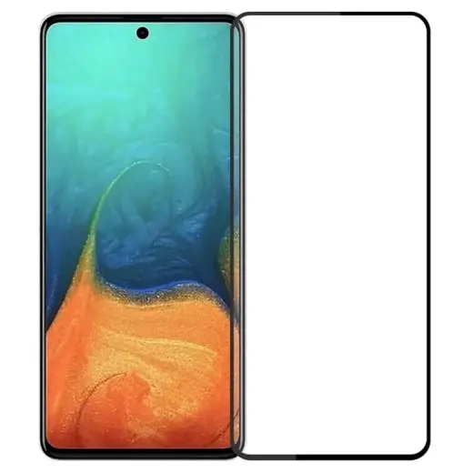 HOFI Fusion pilnam ekrānam 5D aizsargstikls ar līmeni telefonam Samsung Galaxy A71 | A71 5G melns