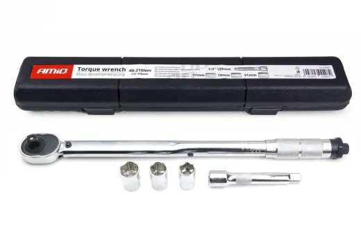 Torque Wrenche 17/19/21 mm 40-210 Nm AMIO-02407