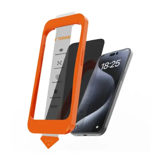 Torras Install Master karastatud klaas telefonile iPhone 16 Plus
