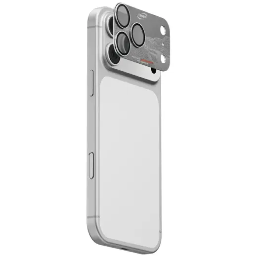 Camera Lens Glass Skinarma Sonix Full Aluminium for iPhone 17 Pro silver