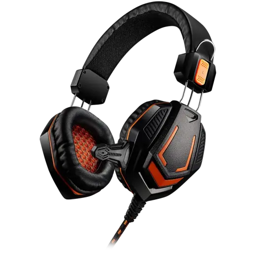 CANYON Fobos GH-3A, Gaming headset 3.5mm jack with microphone and volume control, with 2in1 3.5mm adapter, cable 2M, Black, 0.36kg