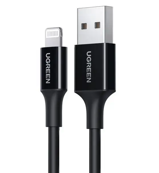 UGREEN US155 data transfer and charging cable | MFI | USB-A to Lightning | 2m | black