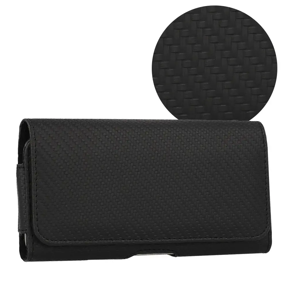 HIT Belt Holster (SIZE XL) for Iphone 17 Pro Max/16 Pro Max/Samsung A55 5G/A53/S25/S24 design 3 black (167x83 mm)