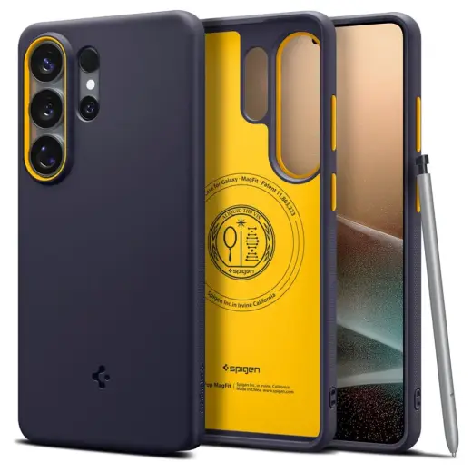 Spigen Nano Pop telefono dėklas su MagSafe palaikymu Samsung Galaxy S26 Ultra (S948) mėlynas