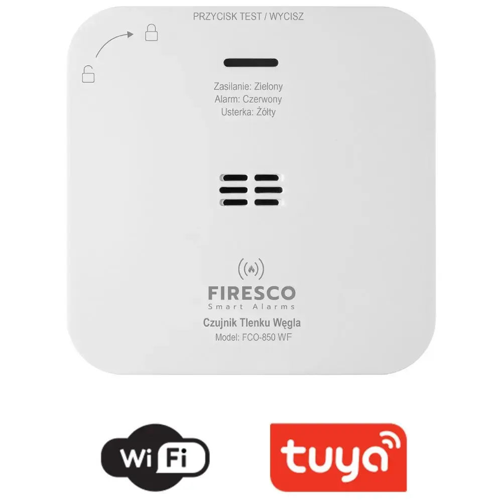 Firesco FCO-850 WF Wi-Fi Carbon Monoxide Detector Tuya Smart Life
