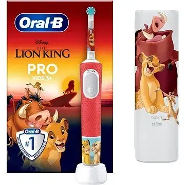 Oral B PRO Kids 3+ the Lion King Electric Toothbrush with Bag for Children 1 Pc