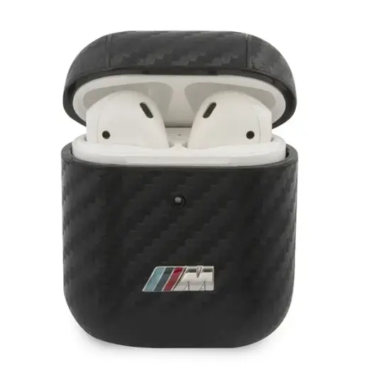 BMW BMA2CMPUCA AirPods 1|2 cover czarny|black PU Carbon M Collection