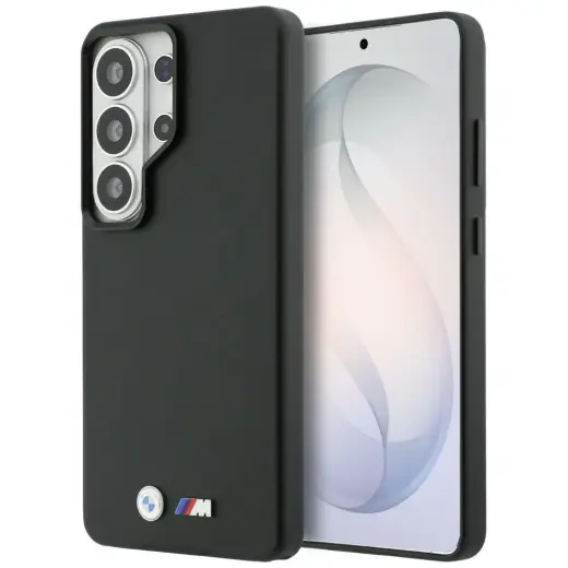 BMW M Metal Logo maciņš ar MagSafe atbalstu telefonam Samsung Galaxy S26 Ultra (S948) melns