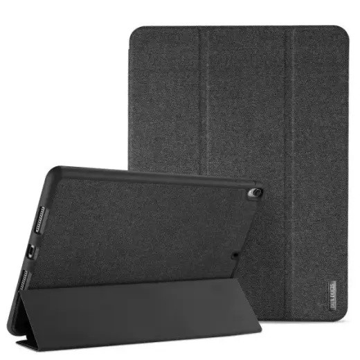 Dux Ducis Domo Magnet Case Grāmatveida Maks Planšetdatoram Samsung Galaxy Tab A (2019) 10.1 Melns