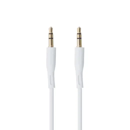 Borofone BL1 Premium AUX vads 3.5 mm -> 3.5 mm 1m balts