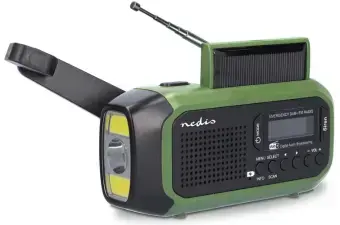 Radio uztvērējs Nedis Emergency radio DAB+ FM Solar Battery