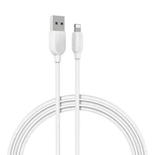 Borofone BX14 LinkJet andmeedastus- ja laadimiskaabel | USB-A kuni Lightning | 12W | 3m | valge