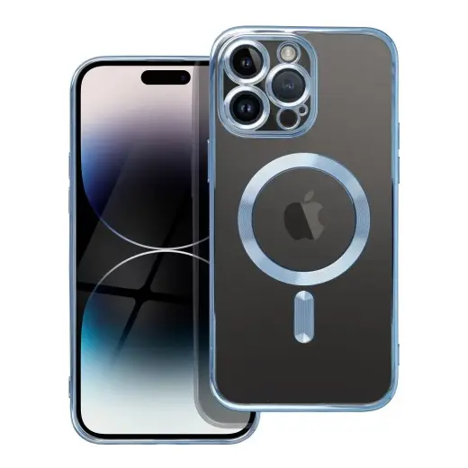 Electro Mag Cover telefono dėklas su MagSafe palaikymu iPhone 13 Pro mėlynas