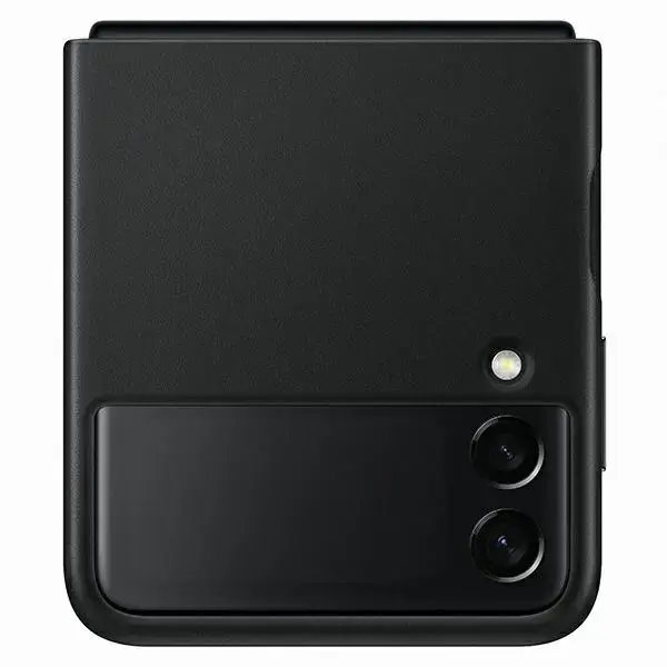 EF-VF711LBE Samsung Leather Cover for Galaxy Z Flip 3 Black