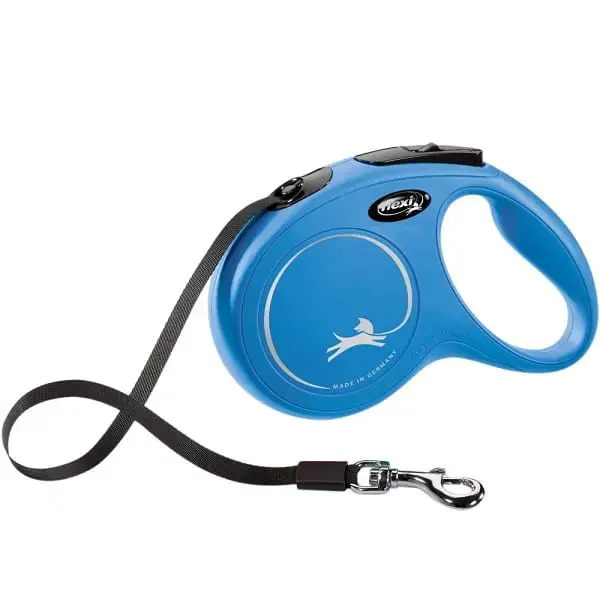 Inerces pavada suņiem : Trixie Flexi New Classic, tape leash, M: 5 m, blue
