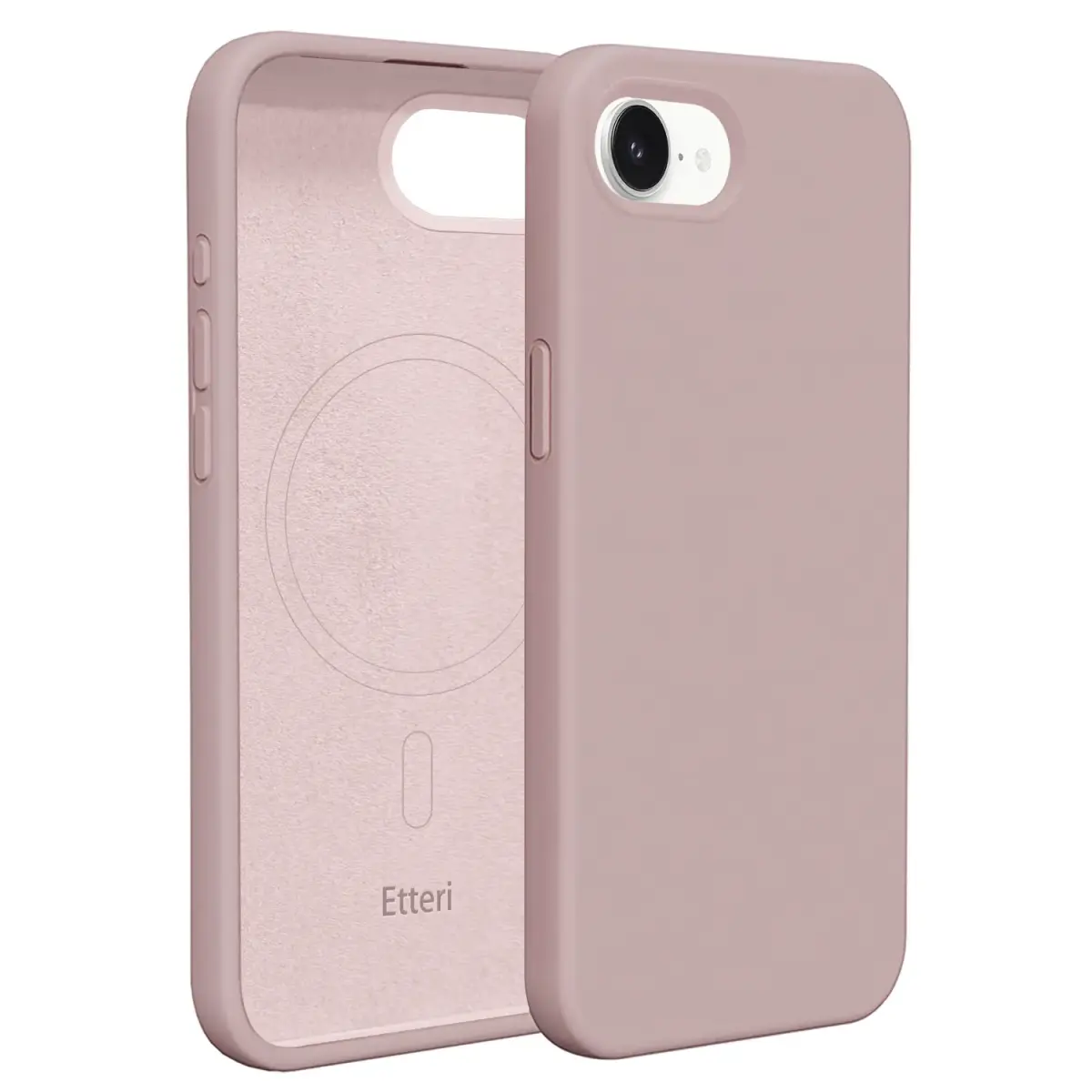 Etteri Silicone maciņš ar MagSafe atbalstu telefonam iPhone 16e rozā