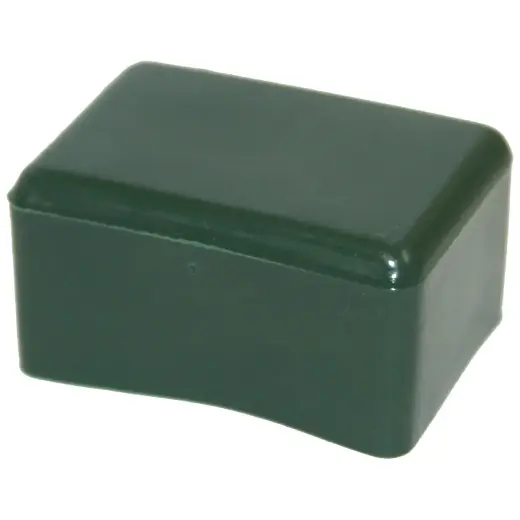 Fence post cap 40x60mm square, green