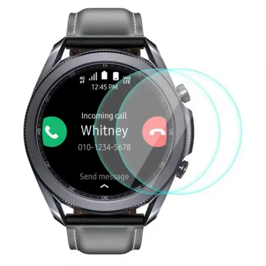 Fusion Nano 9H aizsargstikls pilnam ekrānam Samsung Galaxy Watch 3 45mm