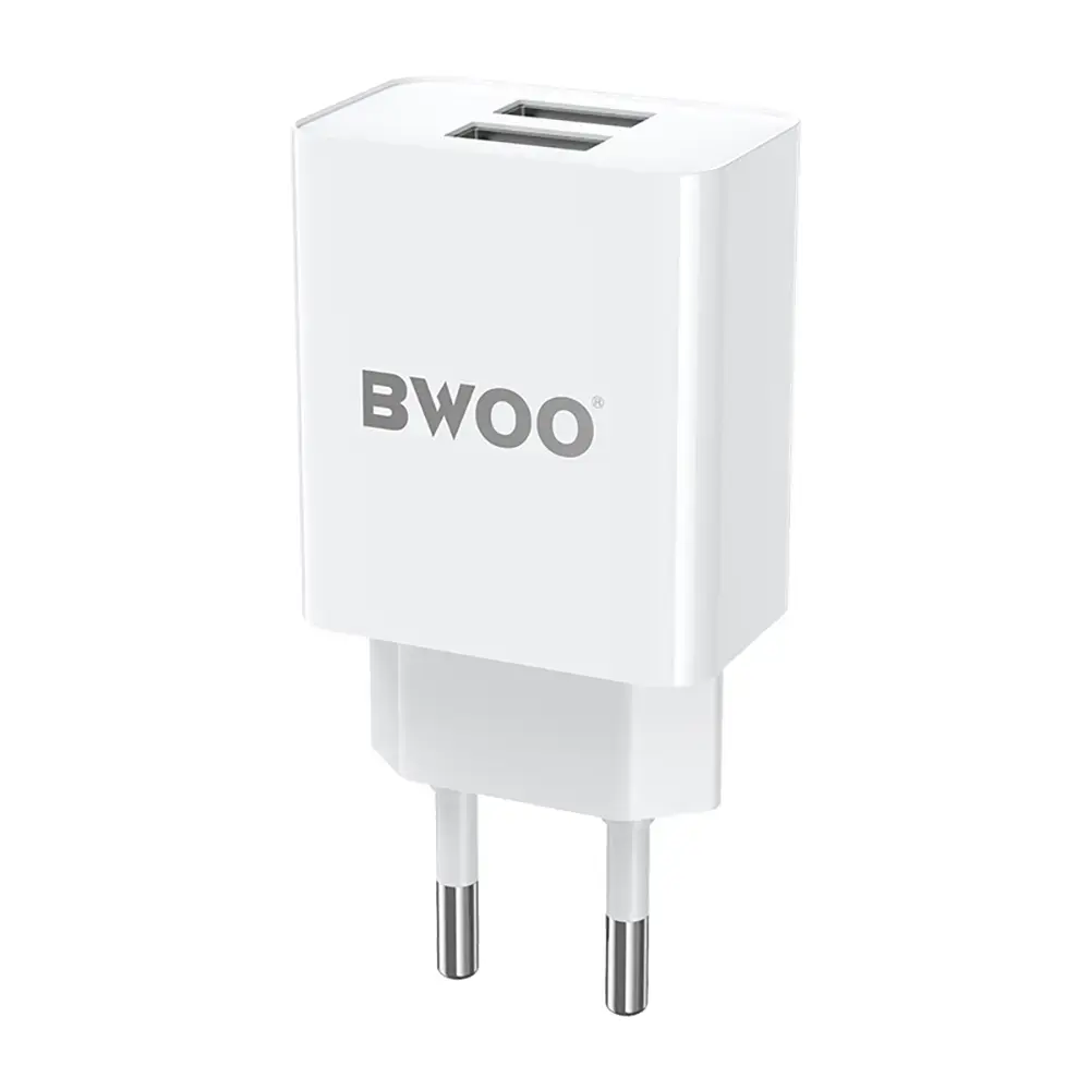 BWOO 5V 2,4A Wall charger BO-CDA123 2 x USB-A