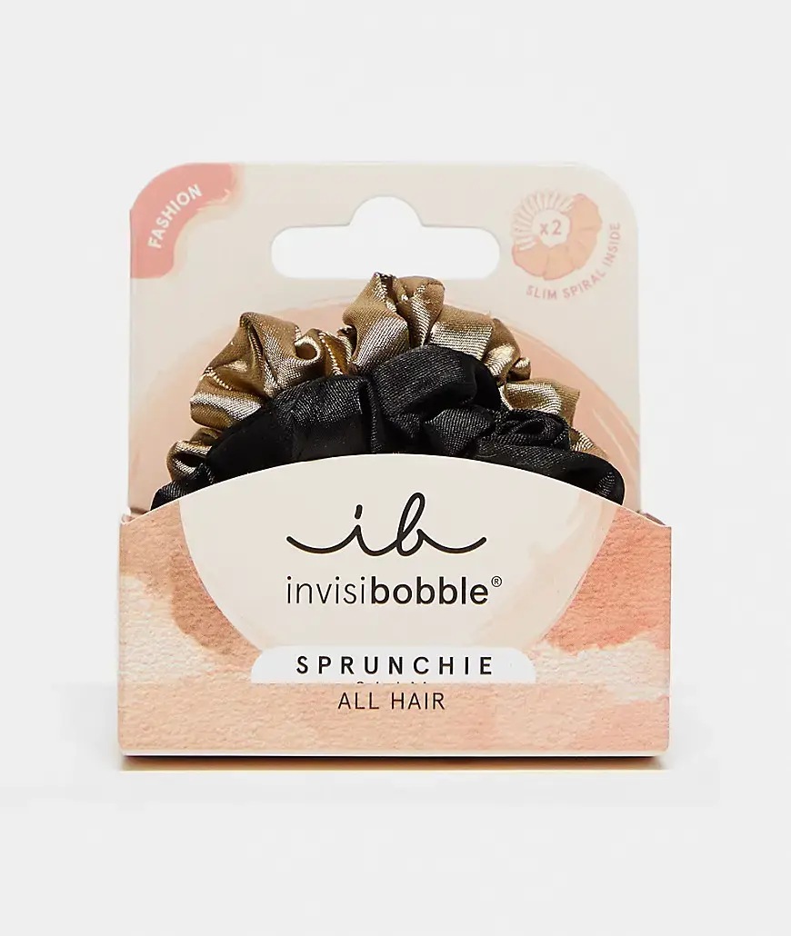 Invisibobble Sprunchie Slim Hair Elastics True Golden 2 Pcs