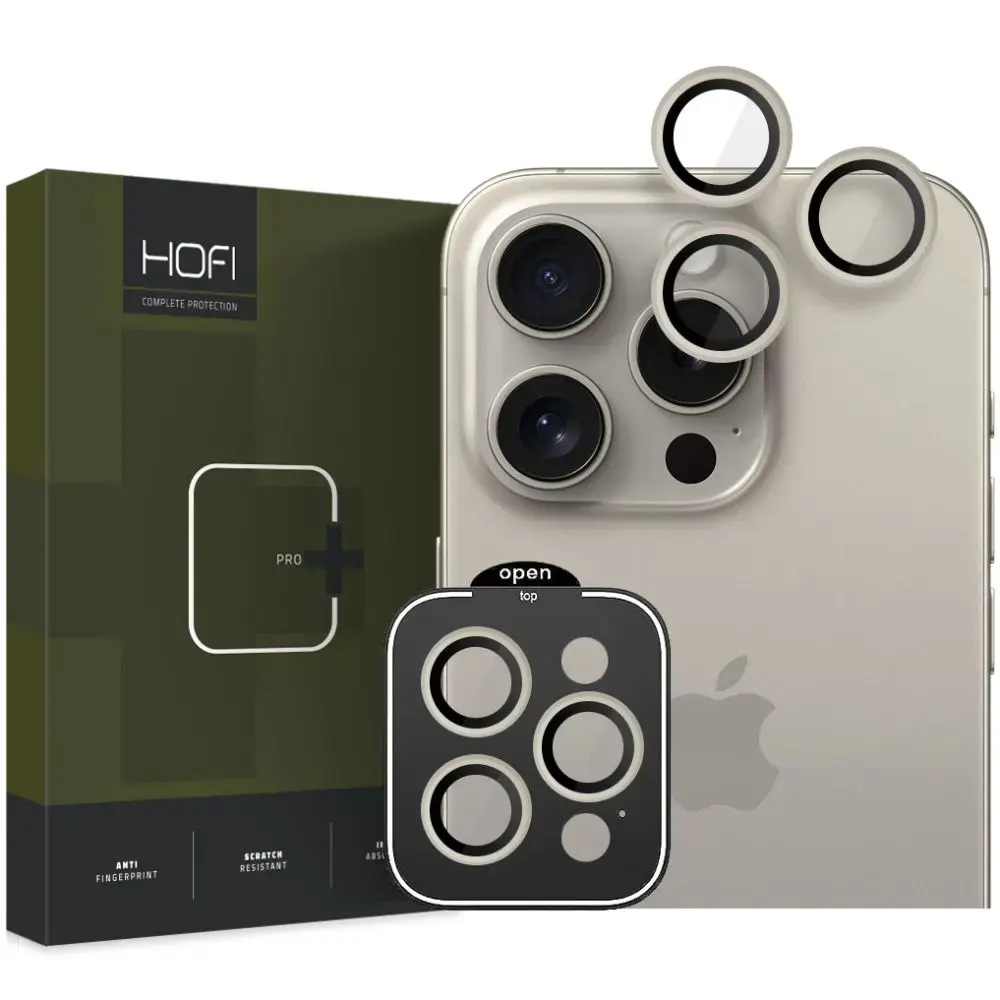 KAMERAS VĀCIŅŠ HOFI CAMRING PRO+ IPHONE 15 PRO | 15 PRO MAX TITANIUM