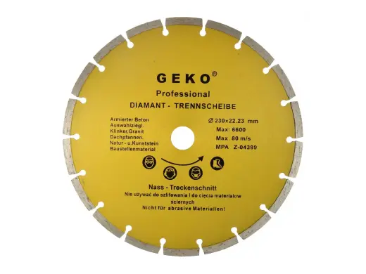 Segmenteeritud teemantketas 230x8x22mm GEKO Profi