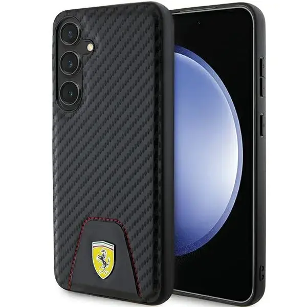 Ferrari FEHCS24MN3PUK S24+ S926 czarny|black hardcase Carbon Stitched Bottom