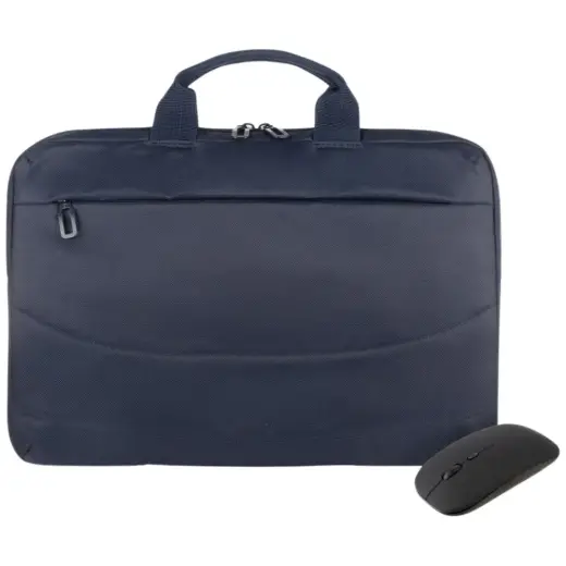 Tucano Borsa Idea set: 15.6" laptop bag + mouse blue