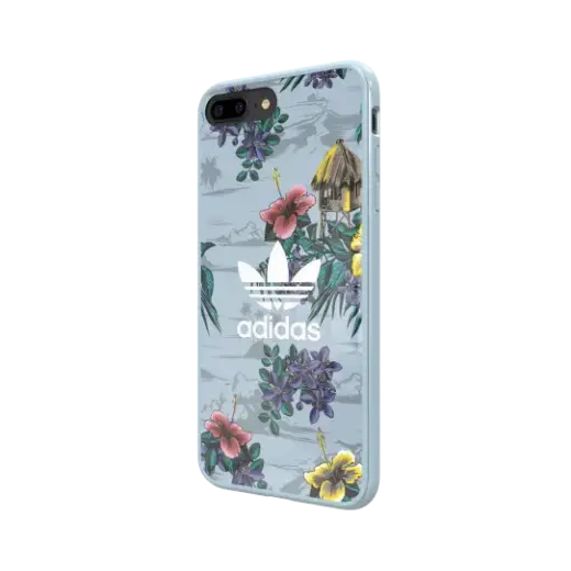 Adidas Floral Case Silicone Case for Apple iPhone X | XS Blue (EU Blister)