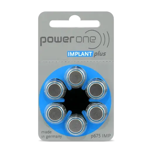 Varta p675IMP powerone implant plus для слуховых аппаратов | 6 шт.