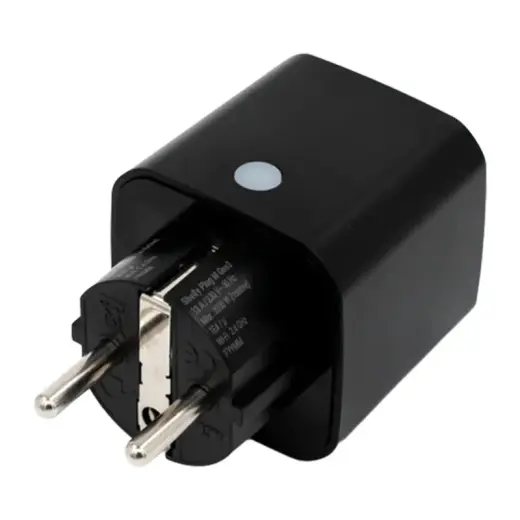 Shelly Plug M Gen3 Matter 13A smart socket, black